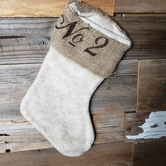 Sullivans 13" Felt & Burlap Stockings - Set of 2 - No. 1, No. 2, No. 3, No.4 NWT - Picture 7 of 11